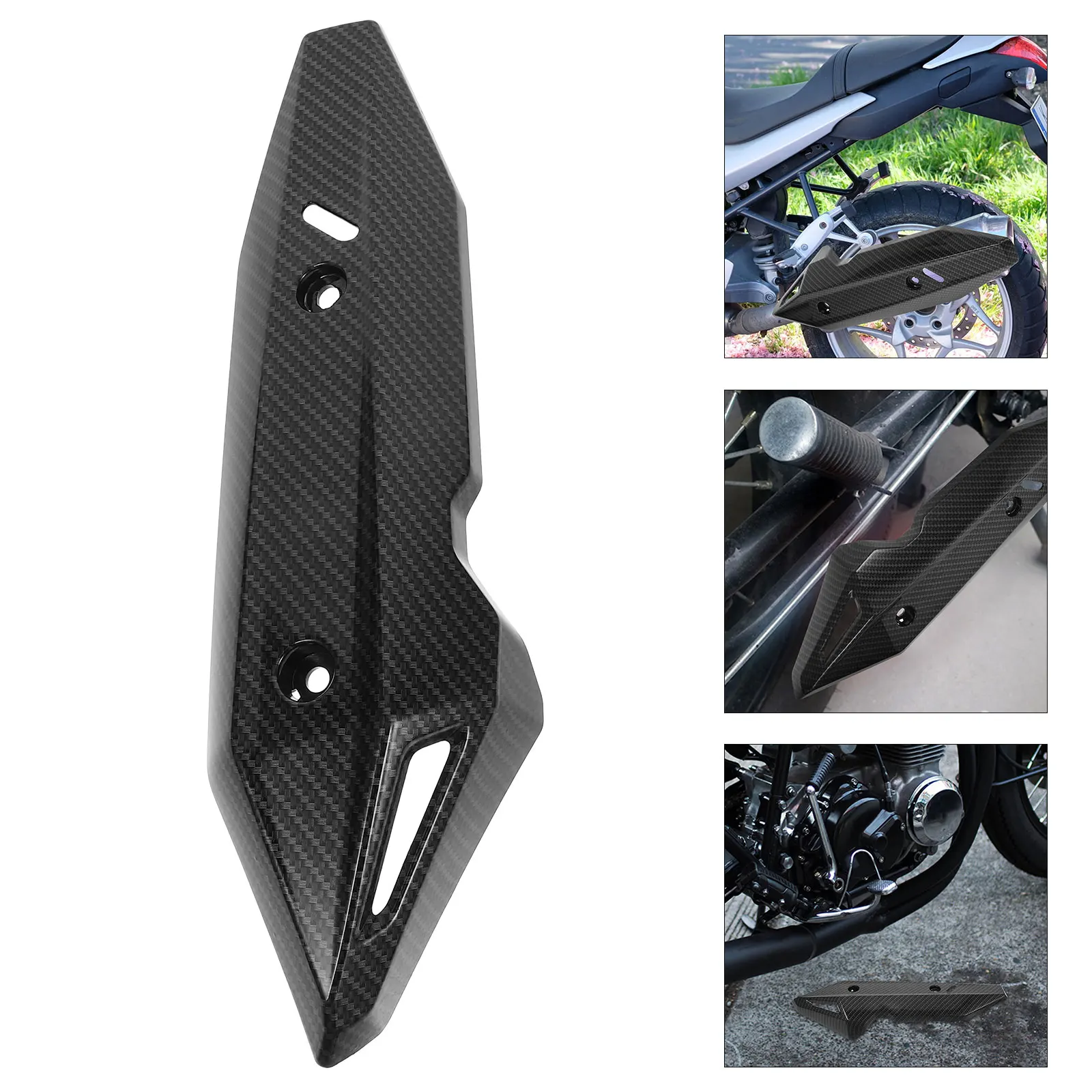 

Exhaust Heat Shield Motorcycle Durable Plastic Protector Cover Stylish Design Insulation Multiple Brands Models Southeast Asia