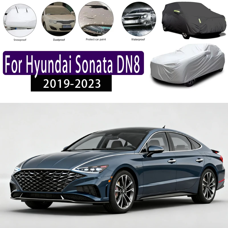 

For Hyundai Sonata DN8 Outdoor Protection Full Car Covers Snow Cover Sunshade Waterproof Dustproof Exterior Car accessories