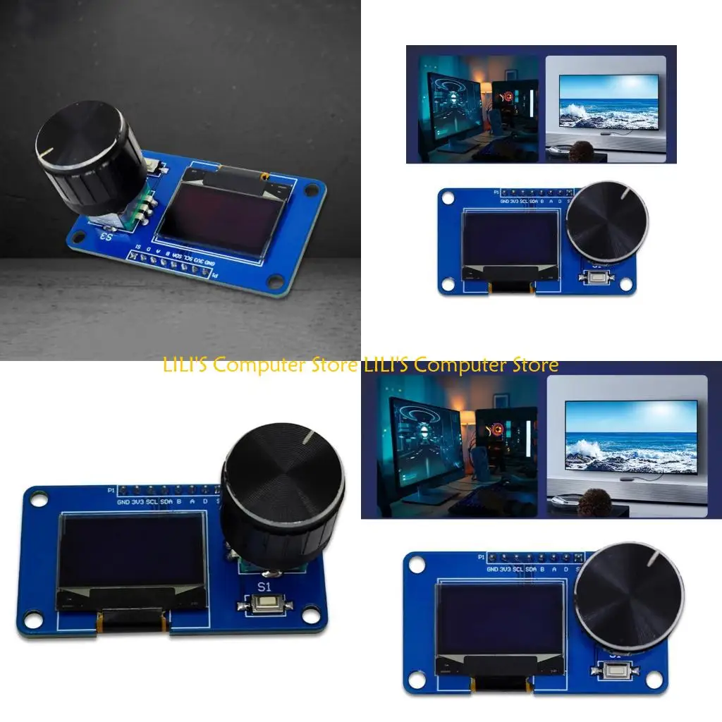 A52B معالج دوّار مزدوج الزر EC11، مكون عرض كثيف، اتصال IIC