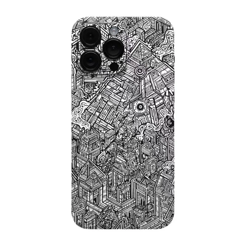 Oscar Colorful Decal Skin for iPhone 17 16 15 14 13 12 Pro max Protector  Film Wrap Case Full Cover Personal Sticker