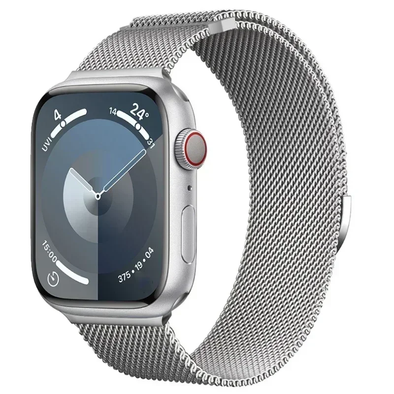 Magnetisches Armband für Apple Watch 9 8 7 41 45mm Ultra 2 49mm Herren Damen Metall Atmungsaktives Band für iWatch 6543SE 44 40 42mm Gürtel – Detail 9