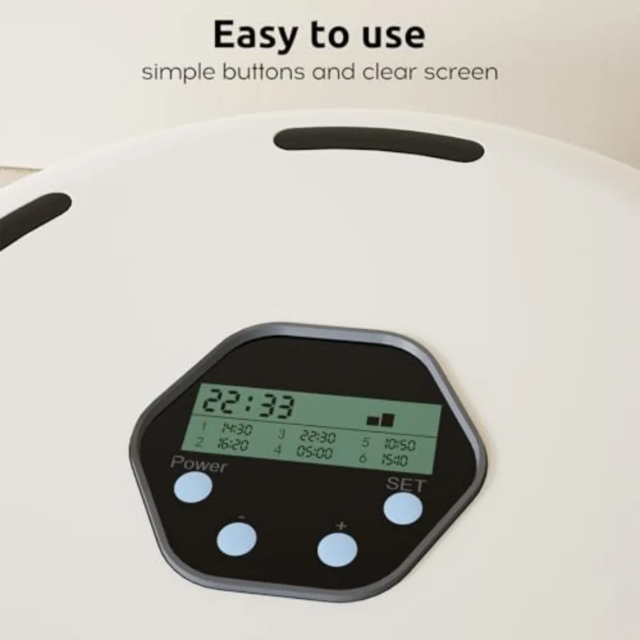 Automatic Wet Food Cat Feeder Auto Refrigerated Wet Foods Feeder for Cats Dogs 6 Meal Timed Fresh Foods Dispenser with 2 Ice Pa 4