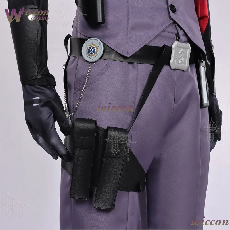 MoeMimic Anime Game Neverness To Everness Cosplay Skia Costume Furry Furrsuit Handsome Suit Coat Vest Pants Belt Bag Full Set view 6