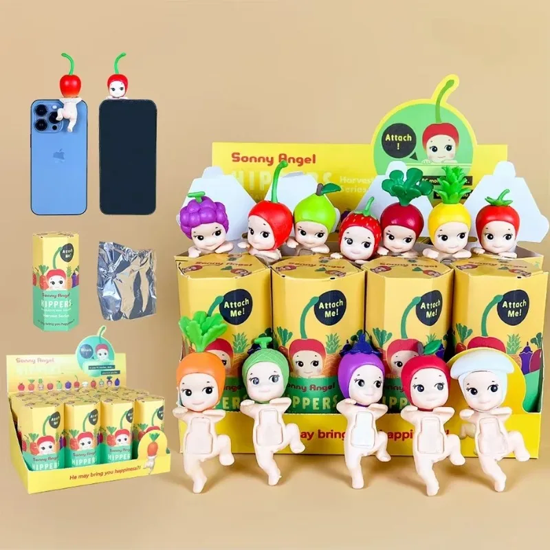 9 Style Sonny Angel Blind Box 20th Anniversary Hippers Back Fruit And Vegetable Anime Figures Ornaments Dolls Children Gift