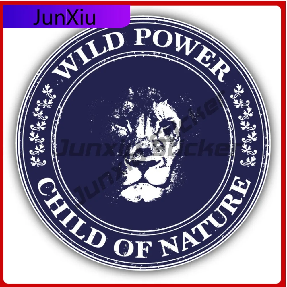 

Lion Wild Power Creative Sticker Stamp Car Decal Bumper Stickers Anime Style Laptop Use For Helmet Sid Auto Styling Accessory