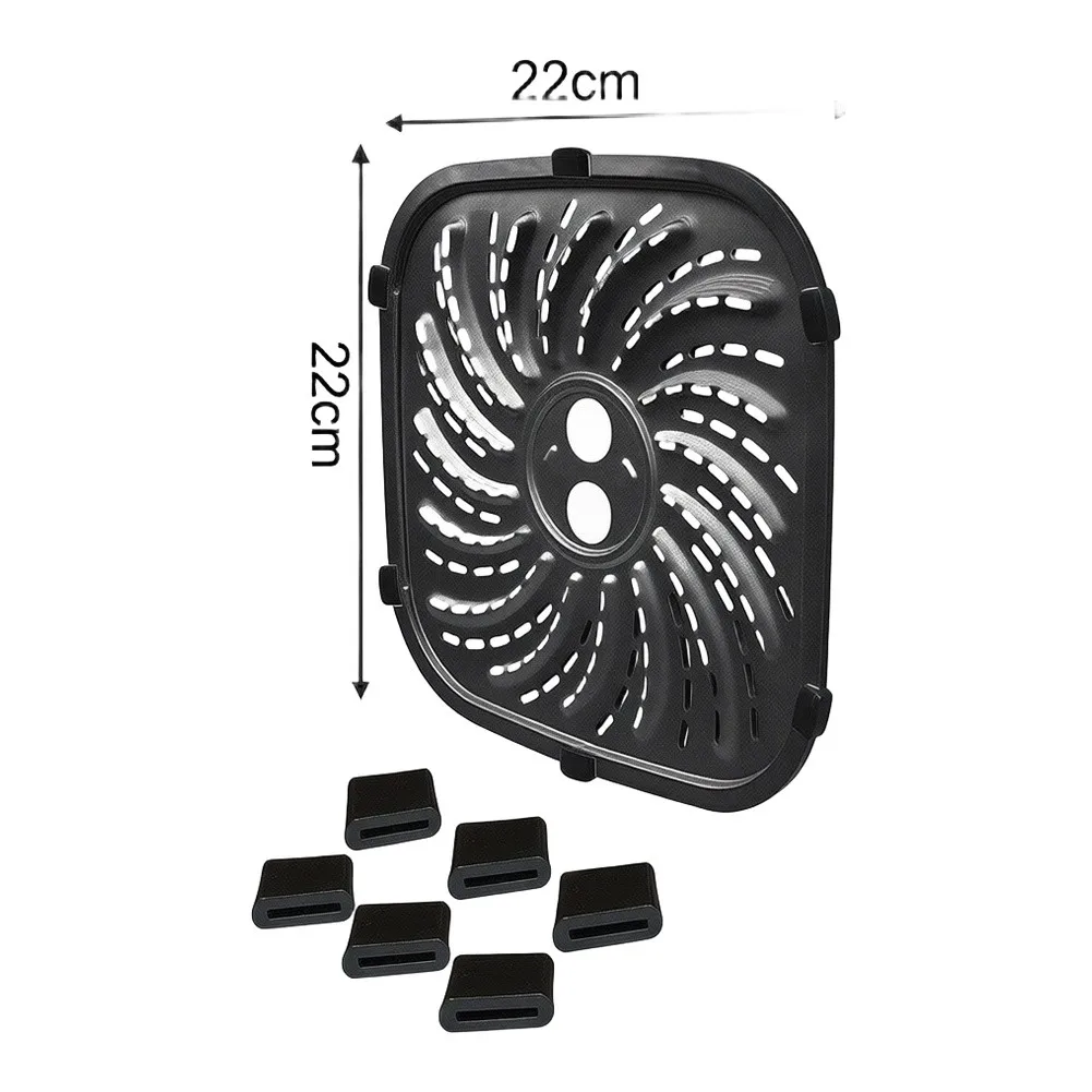 for powerxl Accessory Air Fryer Grill Pan Stainless Steel Construction Enameled Coating Finish for whirlwind Airflow Design