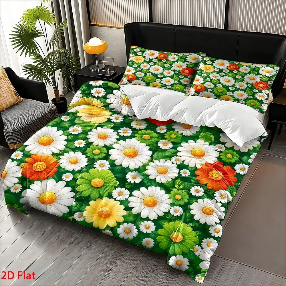 3Pc Nordic Style Printed Duvet Cover Set, Three-Piece Bed Set (1*Duvet Cover + 2*Pillowcases), Skin-Friendly, Breathable, Soft and Comfortable, Easy to Clean, Durable, Machine Washable, Suitable for All Seasons, Wrinkle-Resistant, Double Bed Bedding, Bedroom Decoration, Cozy Home Decor, Suitable for Student Dormitories, Master Bedroom, Guest Room, Modern Minimalist Light Luxury Style, Polyester Fabric Woven, Large Duvet Cover Set with Invisible Zipper, Bedspread Set, Quilt Cover, 3