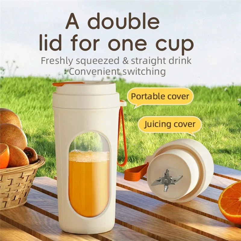 

【B07R】12 Blades Electric Blender 350ML Juicer Fruit Mixers USB Rechargeable Smoothie Juicer Cup Squeezer Juice Maker