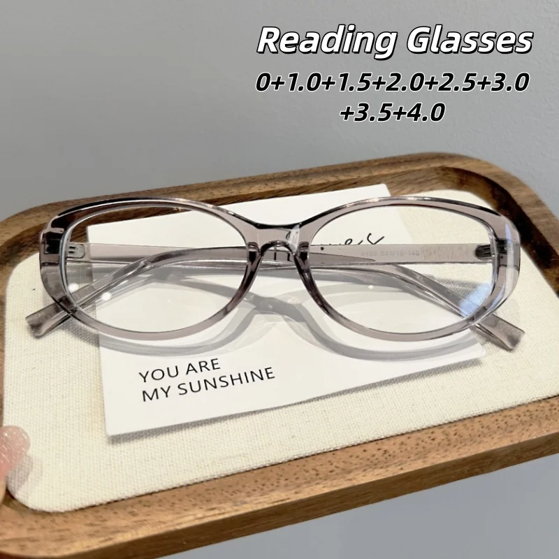 

Vintage Fashion Presbyopia Glasses with Anti-blue Light Personality Comfortable Eye Protection HD Eyeglasses 0 To +4.0