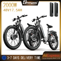 Foldable Ebike Battery Shengmilo MX06 Pro Peak Engine 2000W Motor Power Fat Bike Electric 26 \