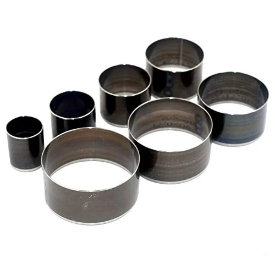 

7 размеров, большой размер 20 мм 50 мм, круглый дырокол из кожи, резинового волокна, силиконовый полый резак, набор инструментов для пробивания штампов для рукоделия