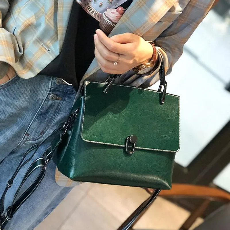 Genuine Leather Women\'s Bags Shoulder Bag Fashion Casual Lady Bag 2024 New Portable Messenger Purses Crossbody Luxury bag