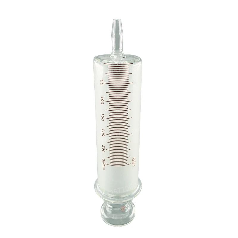 

Large Glass Syringes 300ml with Glass Caliber / Ruhr Locks Caliber Glass Enema Sausage Device Sample Extractor Injector 300 CC