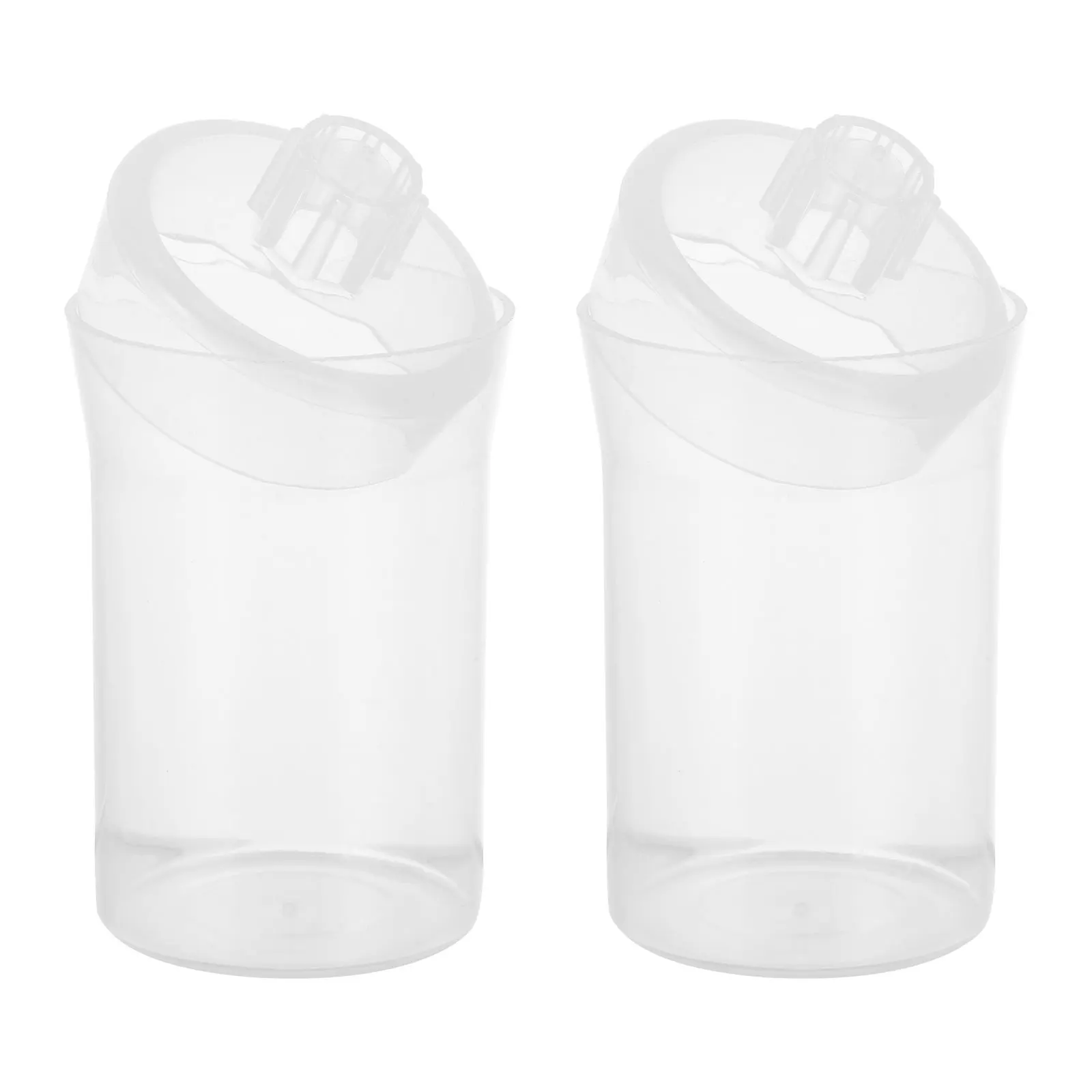 

2 Pcs Decorative Bottle Weighing Chemical Reagent Plastic Liquid Medicine Bottles