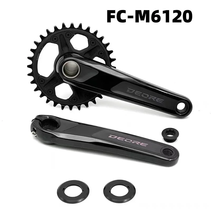 

SHIMANO DEORE FC M6120 MTB Crankset with DELIC Chainring 1x12Speed 175MM 32T Mountain Bike DEORE M6100 Series