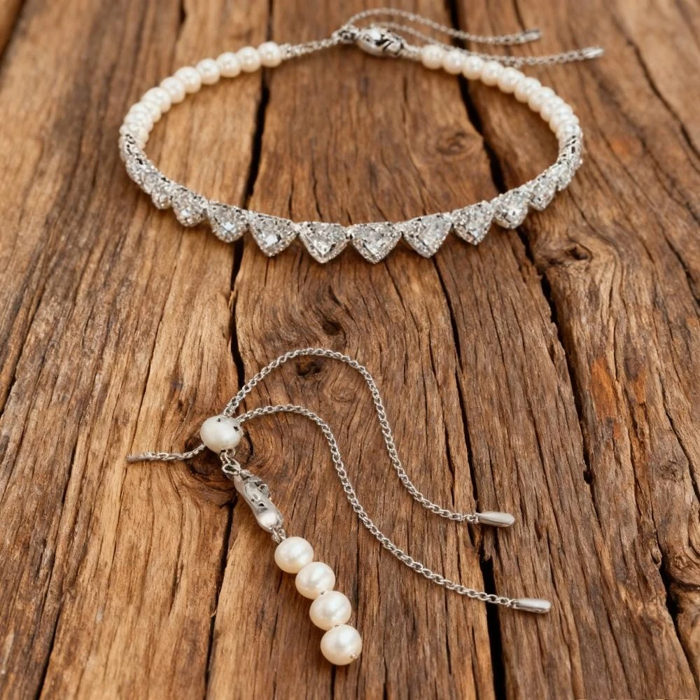 

2025 Trendy Jewelry Heart-shaped Crystal Adjustable Necklace Fashion Party Workplace Versatile Holiday Gift Jewelry