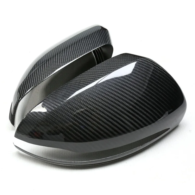 مناسبة لمرسيدس بنز CES GLC CLS GLA GLB علب مرآة الرؤية الخلفية من ألياف الكربون W205، 213، 222، W257