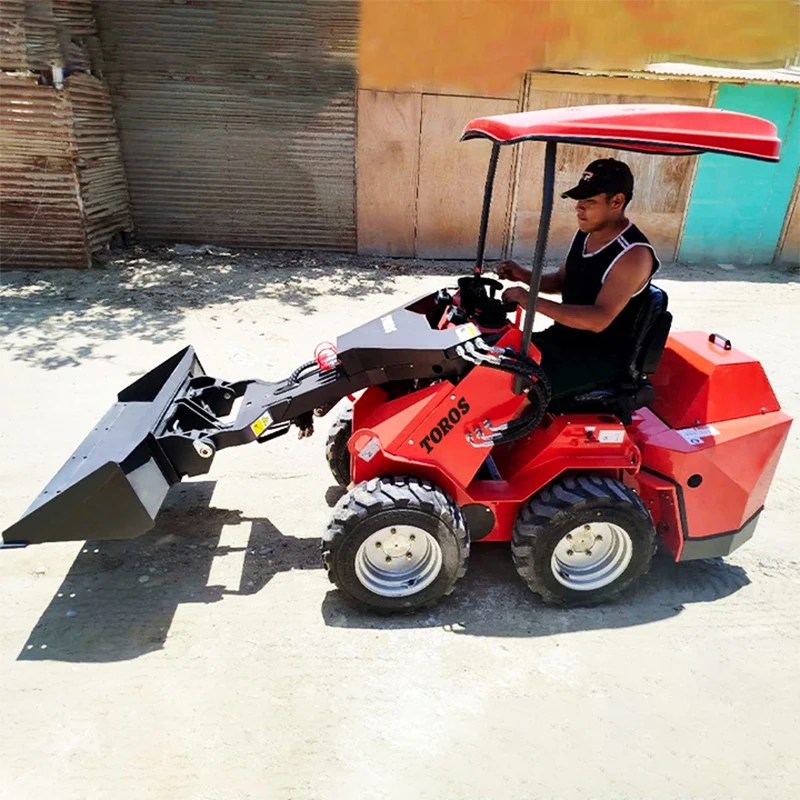 

Cheap Track Skid Steer Loader Mini Skid Steer Loader For Sale Mini Wheel Loader With Attachments 800kg Ce Epa