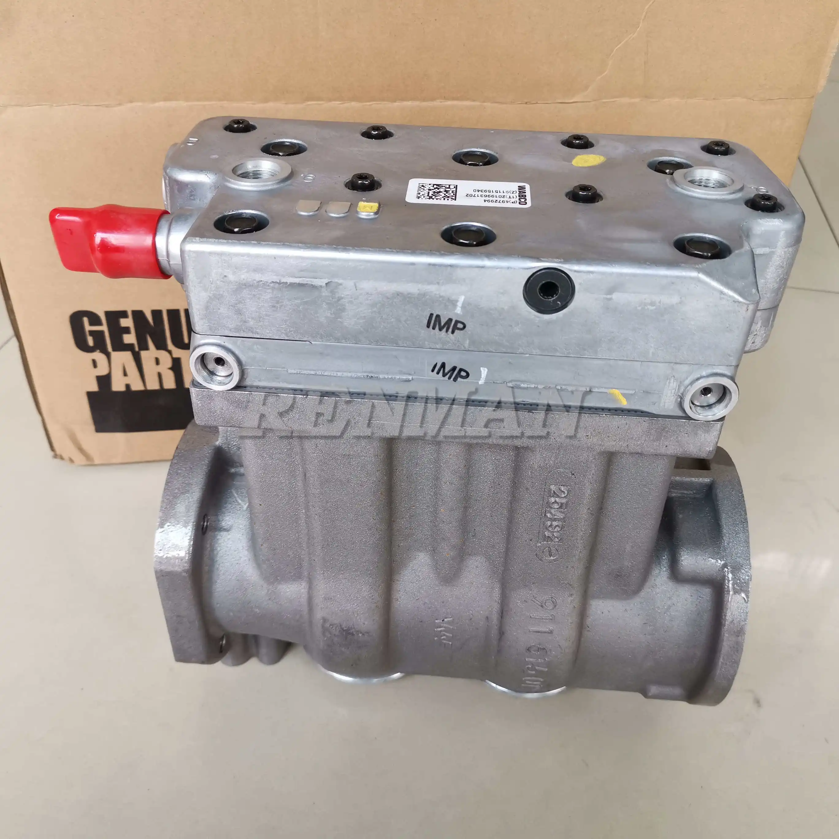 4972994 3103405 3099666 ISM QSM11 37.4CFM Twin Cylinder Air Compressor 4972994 3103405 3099666 5657736X