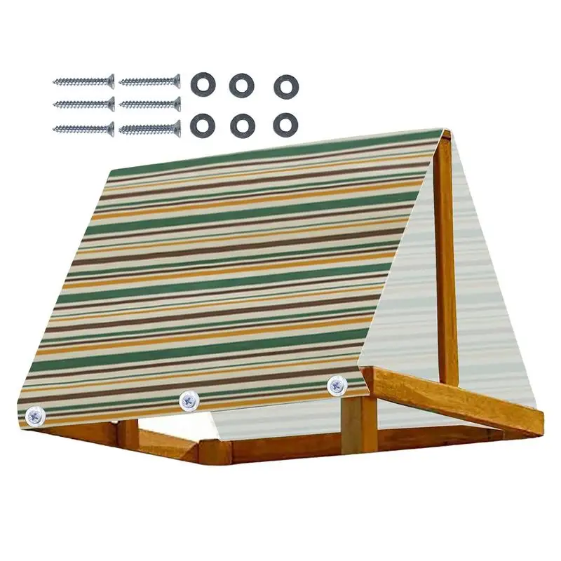 Playset Canopy Replacement Sturdy Swing Set Tarp Replacement UV-Protection Fade-Resistant Lightweight Pergola Accessories For