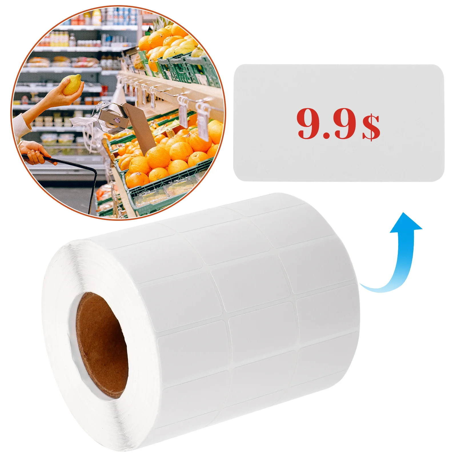 

Barcode Sticker Adhesive Label for Price Tags Pantry Food Containers Write on Labels Sticky Labels to Organize Storage