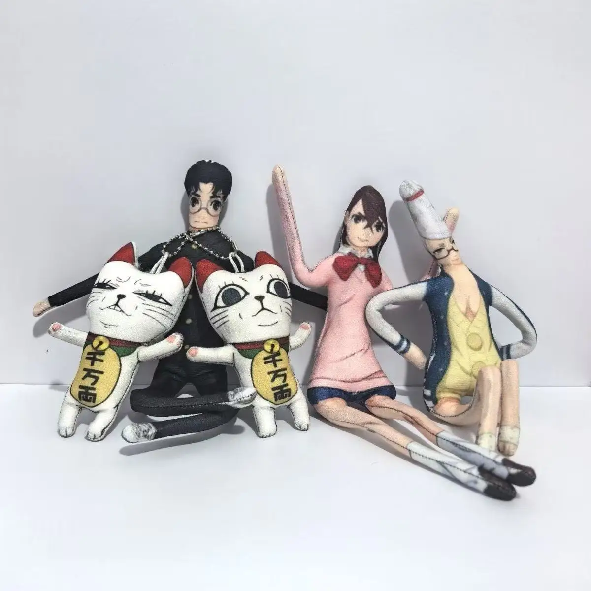 جريئة حفلة أنيمي الأجهزة الطرفية توربو الجدة القط أفخم سلاسل المفاتيح الملتوية مجردة Okarun دمية مضحك مومو القطن ألعاب الدمى الهدايا