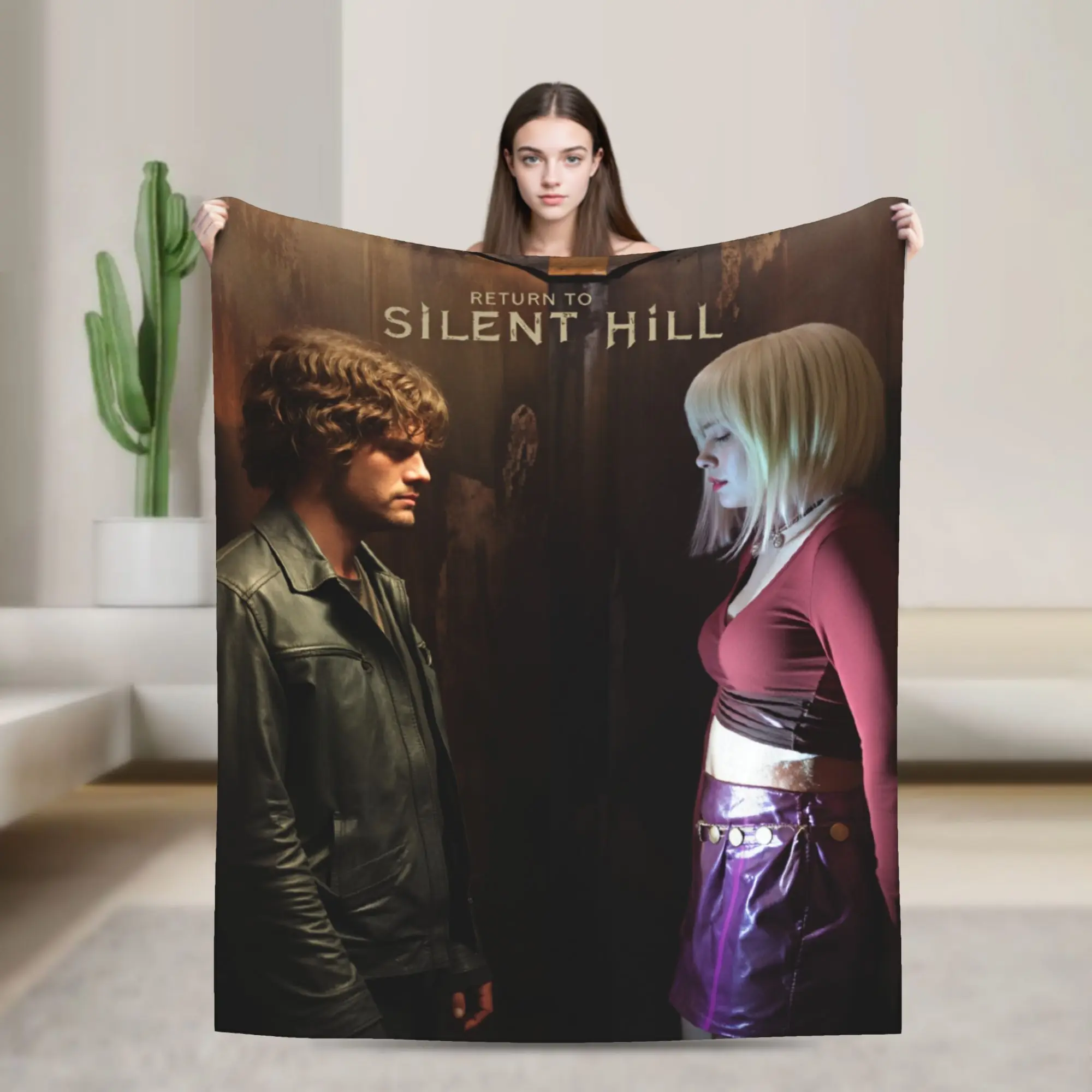 Warm Soft Blanket Airplane Travel Return to Silent Hill Movie 2026 Throw Blanket  Flannel Bedspread For Couch Chair Bed Cover