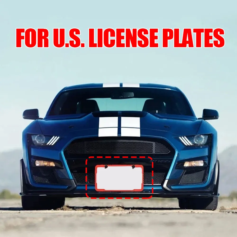 1 Set Car Front Rear Number Plate Fixed Holder Multi-color License Plate Frame with Screw for American Standard Auto Accessories