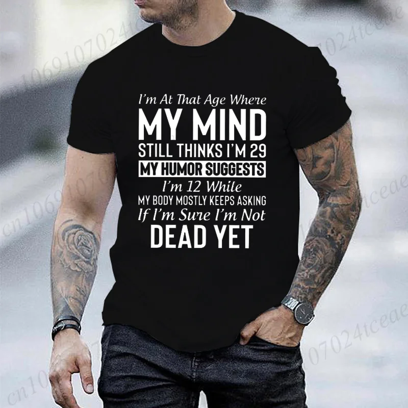 متعة "أنا في العصر..." قمصان الرجال النساء تي شيرت تنفس الشارع المحملة الفكاهة الملابس عقلي الصيف موضة عادية تي شيرت