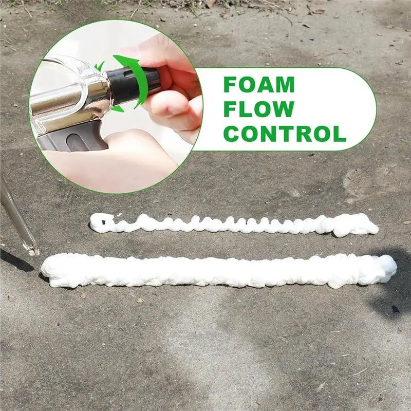 ABAH-Professional Grade 7.5 Inch Spray Foam Dispensing Gun 2 Pack Including Non-Stick Teflonized Basket And Needle Valve