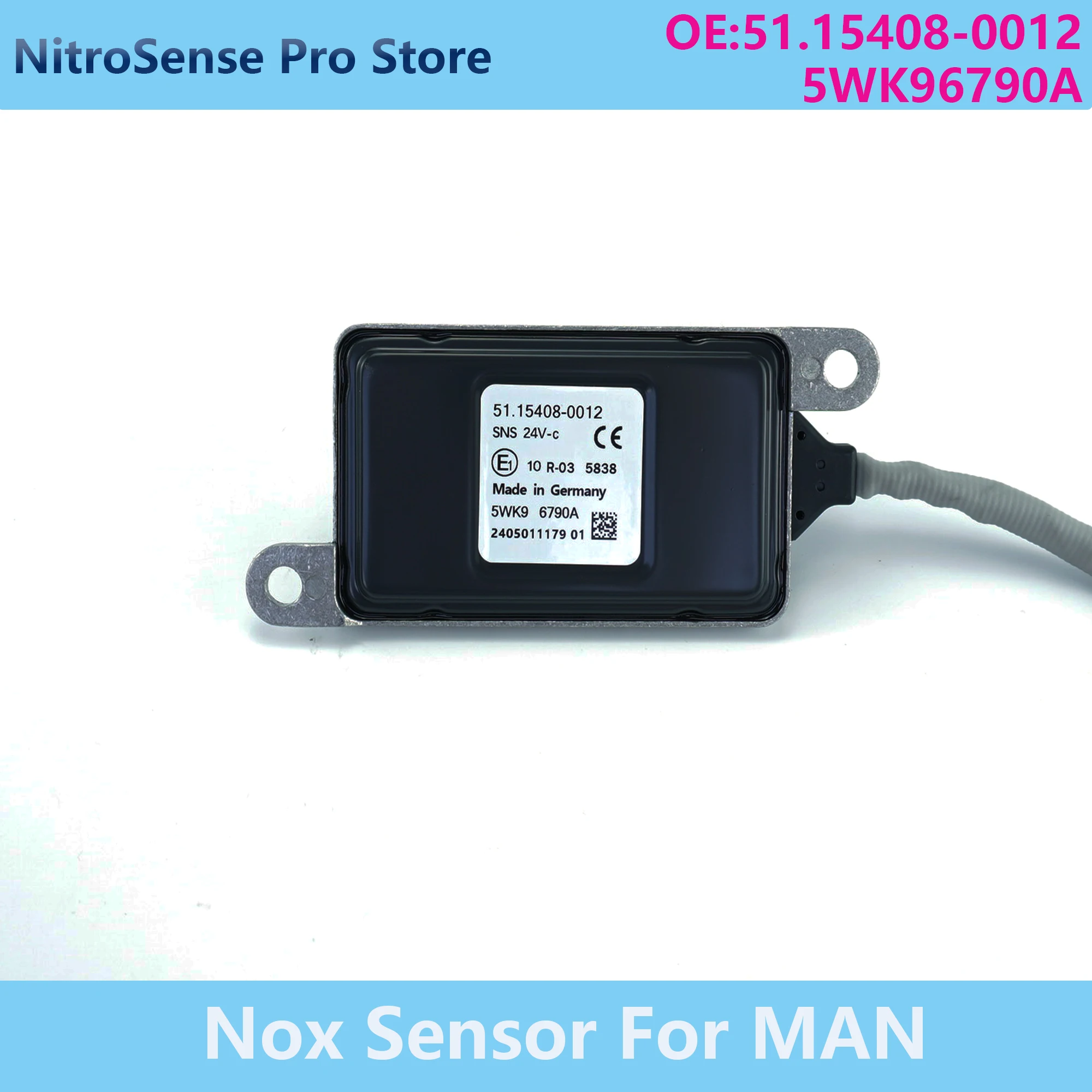 

51.15408-0012 5WK96790A 5WK9 6790A High Quality Nitrogen Oxide Sensor For MAN Truck 24V TGX TGS TGL