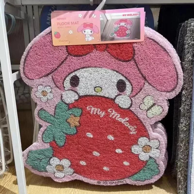 Sanrio Mat Non Slip Carpets My Melody Cinnamoroll Entrance Door Mat Toilet Bathroom Carpet Dirt Resistant Foot Mat Doormat