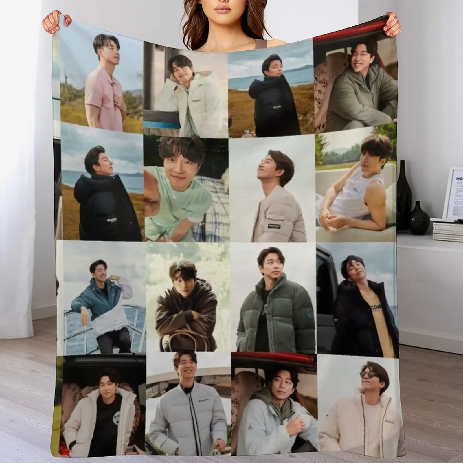 

Gong Yoo Throw Blanket Thermals For Travel Thermal Tourist Nap Blankets