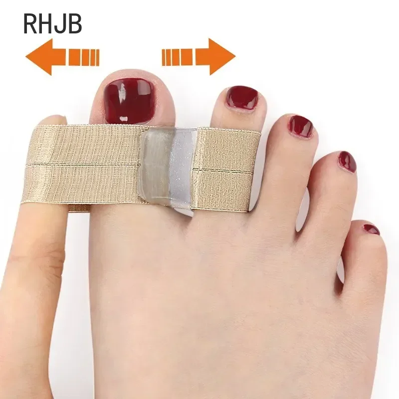 RHJB Two Toe Separator Hallux Valgus Bunion Corrector Orthotics Feet Bone Thumb Adjuster Correction Pedicure Feet Straightener