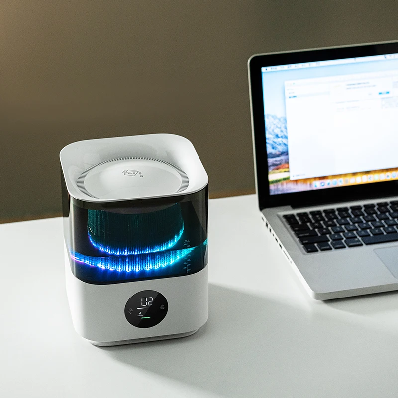 EE& Pr Home Use Smart Air Purifier Low Noise Operation with LED Screen Humidifying Function No Mist for Bedroom and Living Room※
