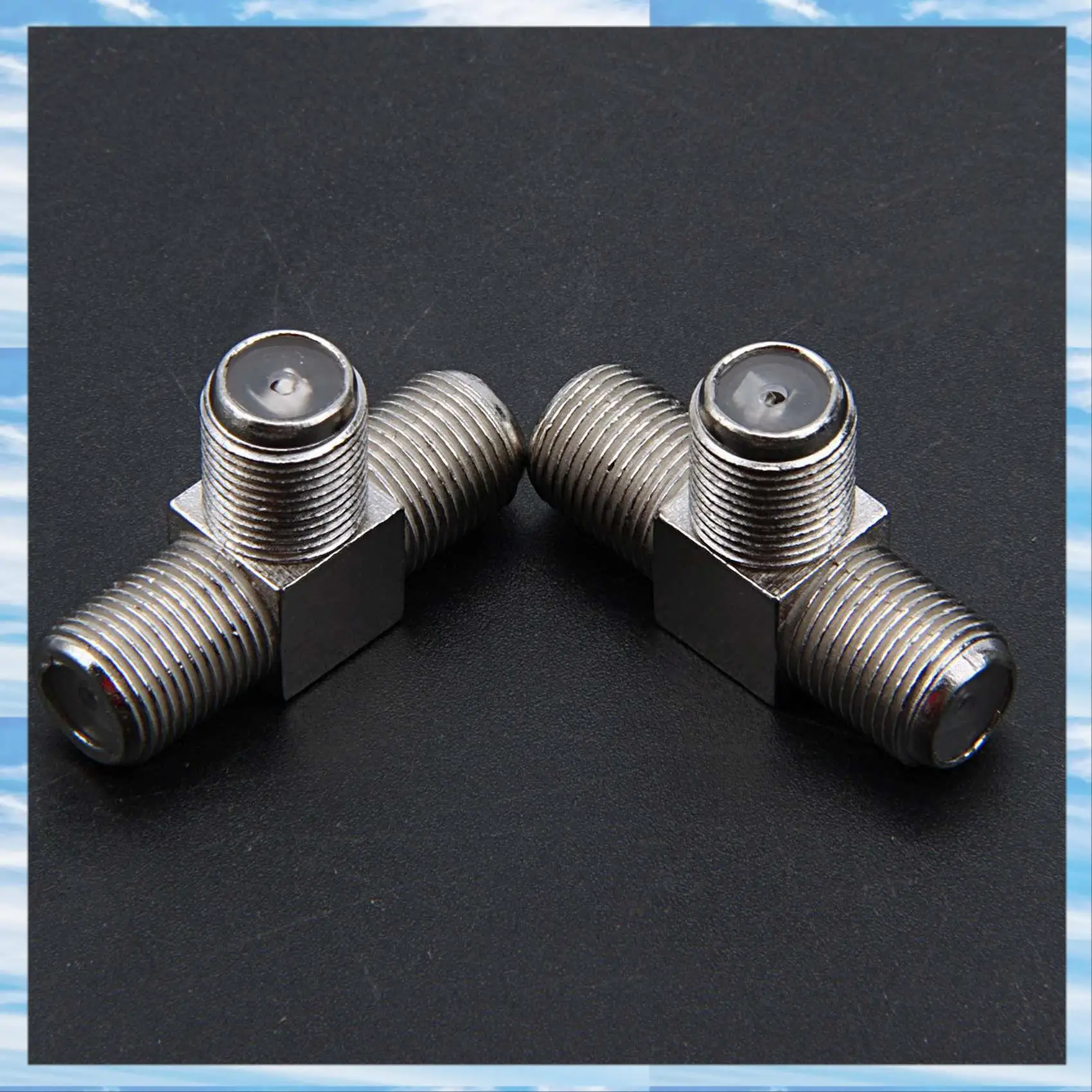 T31C-20-Pack 3-Way F-Type Coax Cable Splitter Combiner Female To 3 Female For Video VCR Antenna TV Cable Satellite,Silver