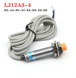 LJ12A3-4 BX BY AX AY inductive proximity switch lj12a3-4-z/bx npn lj12a3-4-z/ax pnp sensor NO NC DC5~36V 4mm detection distance