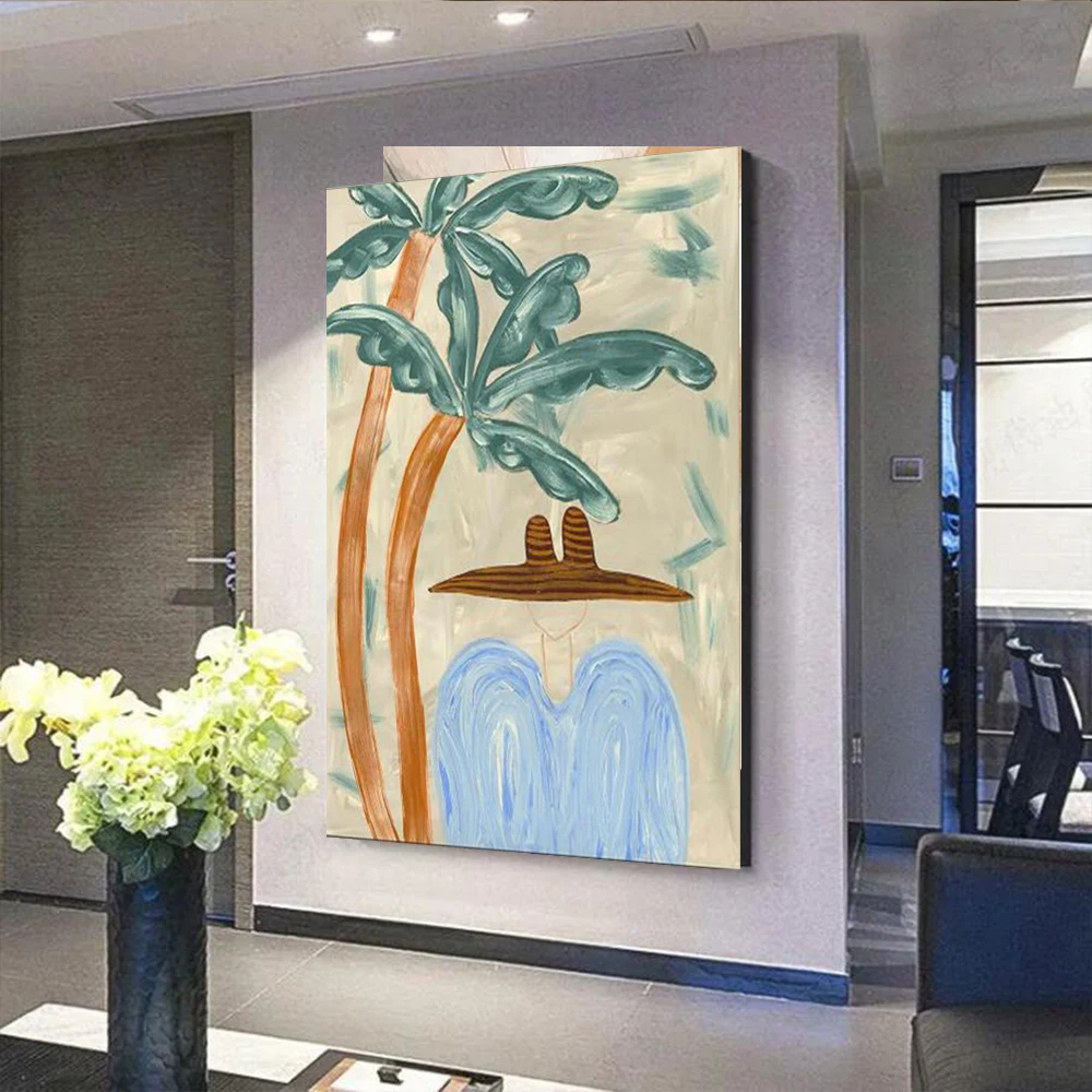 

100% Handmade Abstract Oil Painting On Canvas Southern French style Wall Art Picture Big Mural For Home Living Room Decor Image