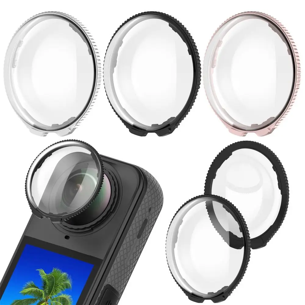 

Optical Glass Lens Guard Anti-Scratch Durable Lens Protector Removable Protective Lens Cap for Insta360 X5