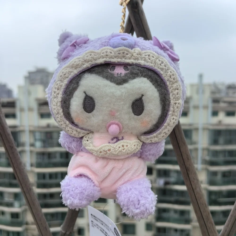 Sanrio Baby Kuromi Melody Hellokitty พวงกุญแจการ์ตูนน่ารักตุ๊กตาพวงกุญแจ Cinnamoroll กระเป๋าเป้สะพายหลังกระเป๋ารถจี้ตุ๊กตาของเล่นเด็กผู้หญิง
