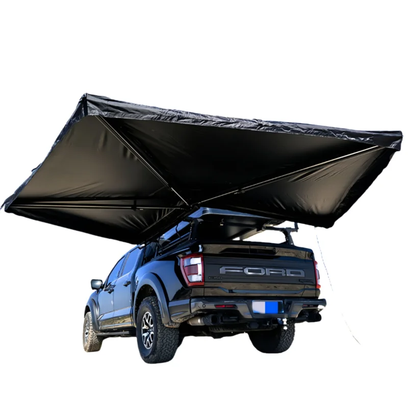 Modern Oxford UV waterproof portable outdoor large single pole aluminum pole camping spider tent 6
