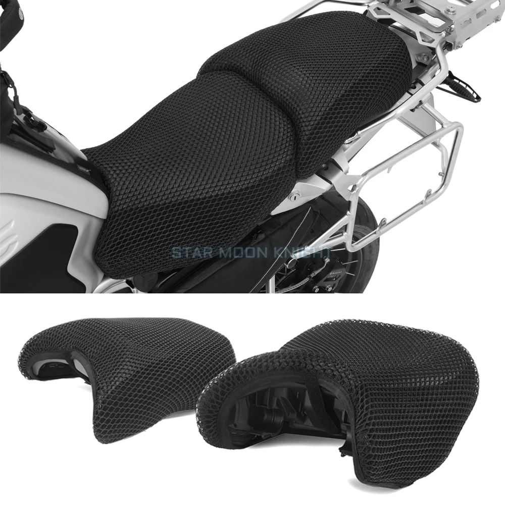 Motorrad Anti-Slip 3D Mesh Stoff Sitzbezug Atmungsaktive Wasserdichte Kissen Für BMW R1200GS R1200GS LC ADV abenteuer R1250GS
