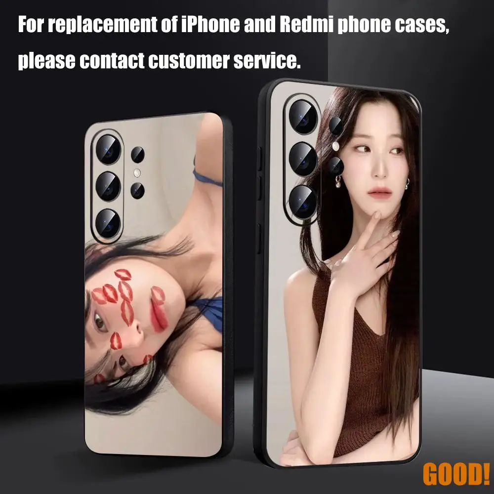 fromis_9 BAEK JIHEON Phone Case For Samsung Galaxy S26 S25 S24 S23 S22 S21 S20 Plus Ultra Fold A Soft Black