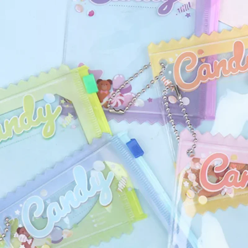 5pcs Candy Bag Props Badge Storage Display Bag Pendant Protective Shell Card Bag