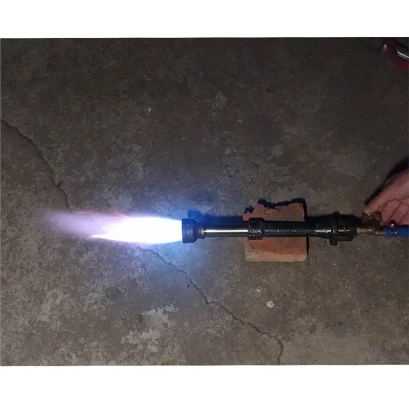 AT19-Air Choke Equipped Dual Propane Forging Burner For Knife Making And Metal Melting With Flamethrower