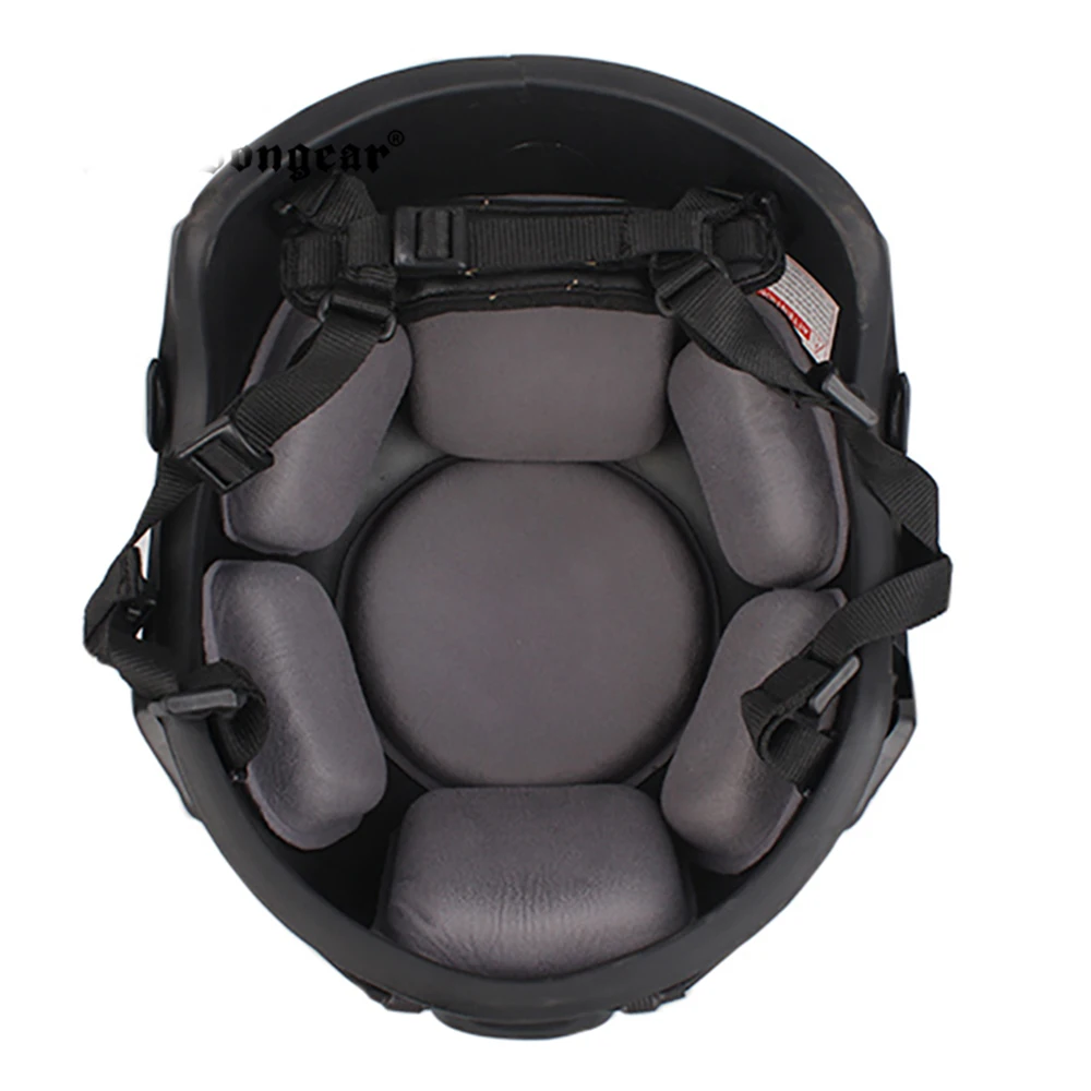 Emersongear For ACH MICH 2001 Hunting Helmet Middle Covered ABS TC 2001 Helmets Advanced w NVG Shroud Side Rail Head Protective