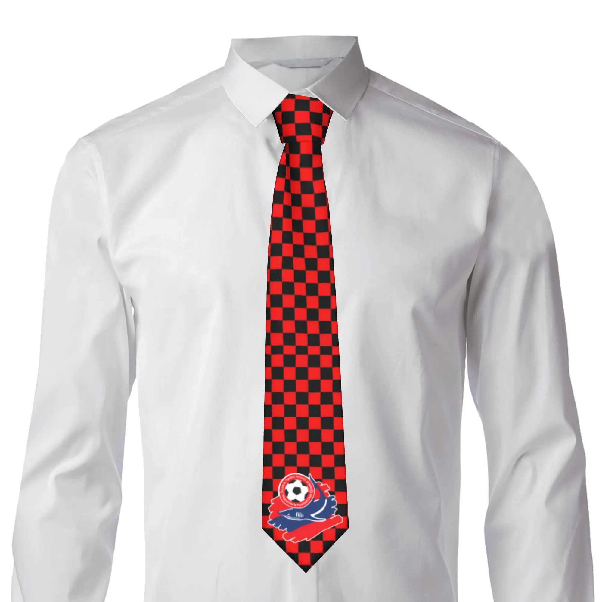 Fashion Israel Soccer Hapoel Haifa Football Club  Ties for Office Men  Necktie