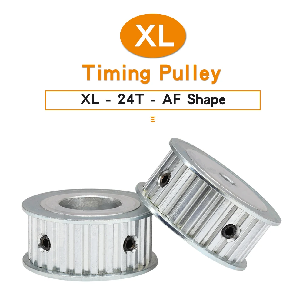 XL 24T Toothed Pulley Bore Size 6-20 mm Pulley Wheel Teeth Outer Diameter 35.07 mm For Width 15 mm XL Timing Belt 24Teeth 24T