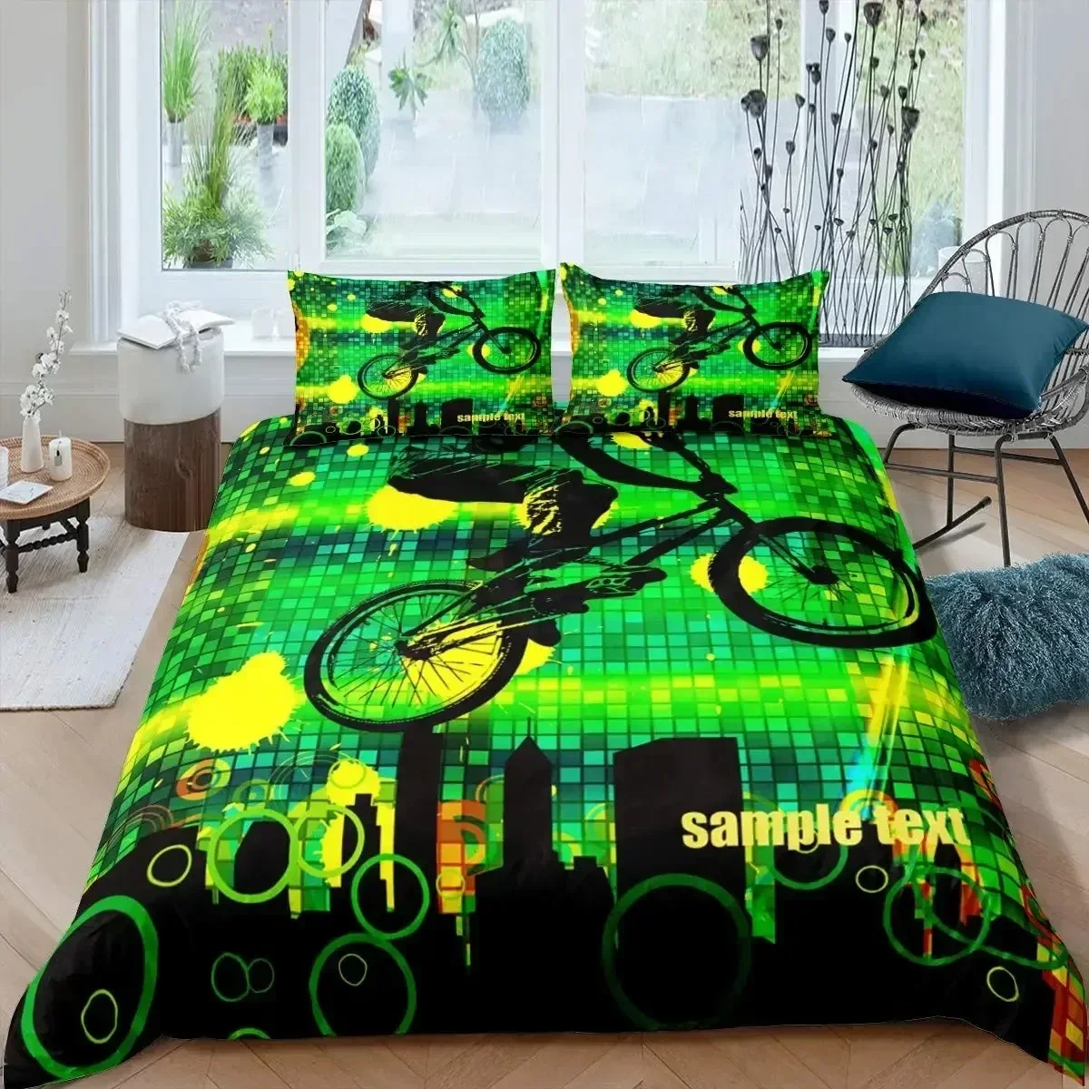 Bicycle Duvet Cover Set Microf - đánh giá và giá Mountain Biking Game