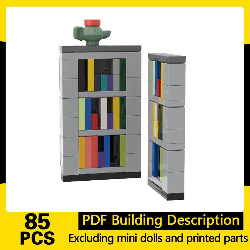 

City Street View Model MOC Building Bricks Libreria Sottile Modular Technology Gifts Holiday Assemble Children Toys Suit